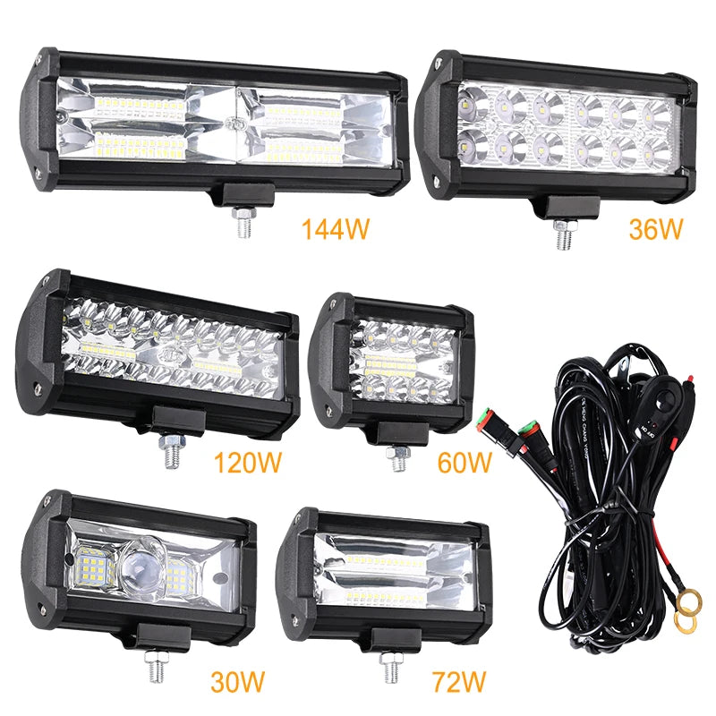 Tractor Boat Trucks Excavator Light Bar 12V 24V