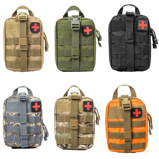 Portable Tactical First Aid Kit Medical Bag For Hiking Travel