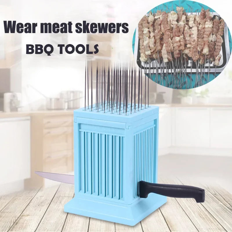 BBQ Meat Skewer Maker Wear Meat String Lamb