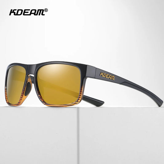 KDEAM Photochromic And Polarized Unisex Sunglasses Square UV400 Shades