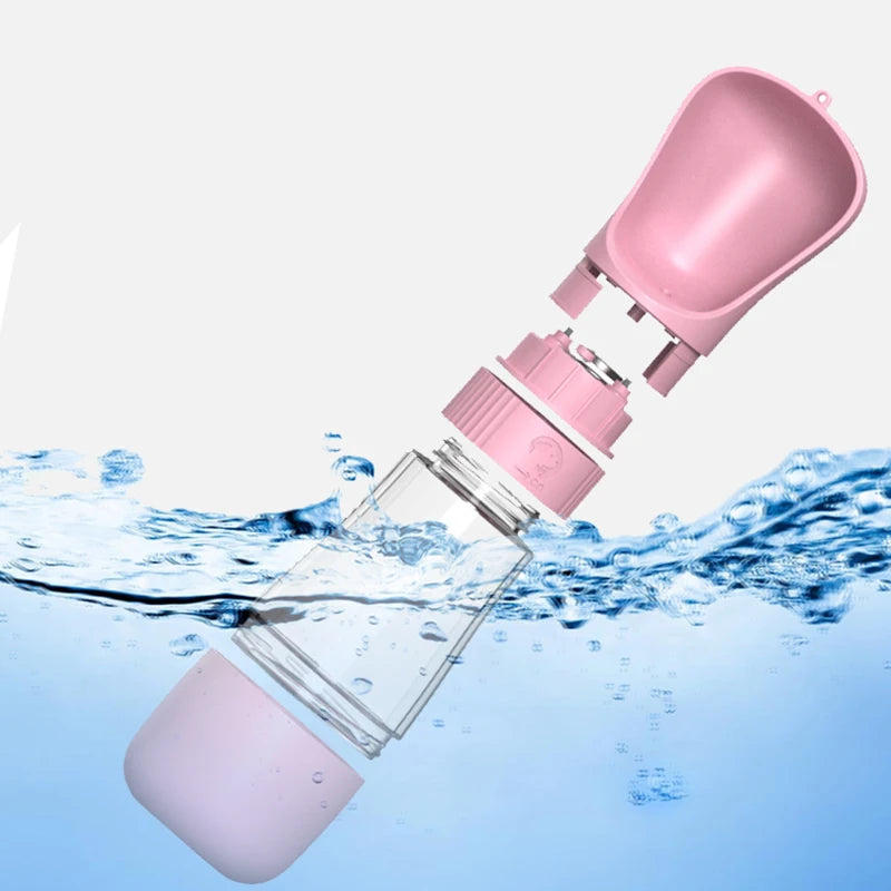 2 In 1 Portable Dog Water Bottle Dispenser