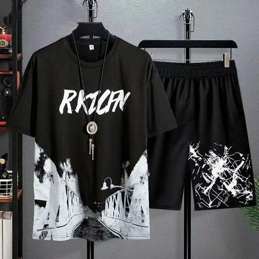 Summer Fashion Man Casual Shorts Men's Set