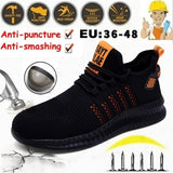 Outdoor Men's Work Steel Toe Safety Shoes