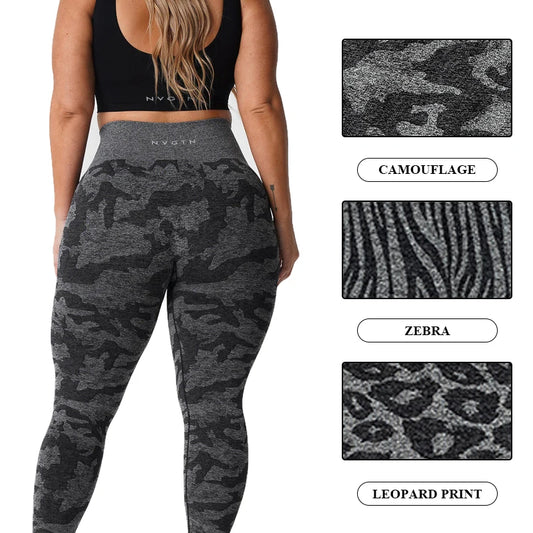 Series Zebra Pattern Seamless Leggings Women Soft Workout Tights Fitness Outfits Yoga Pants  Gym Wear