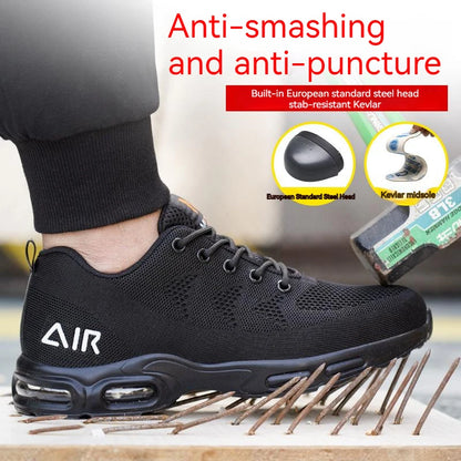 Air Men Safety Shoes Work Sneakers