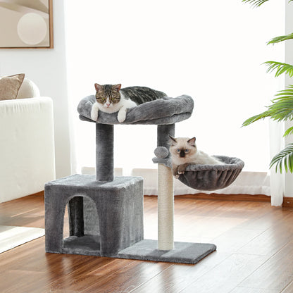 Cat Climbing Tower Multi-layer With Hammock