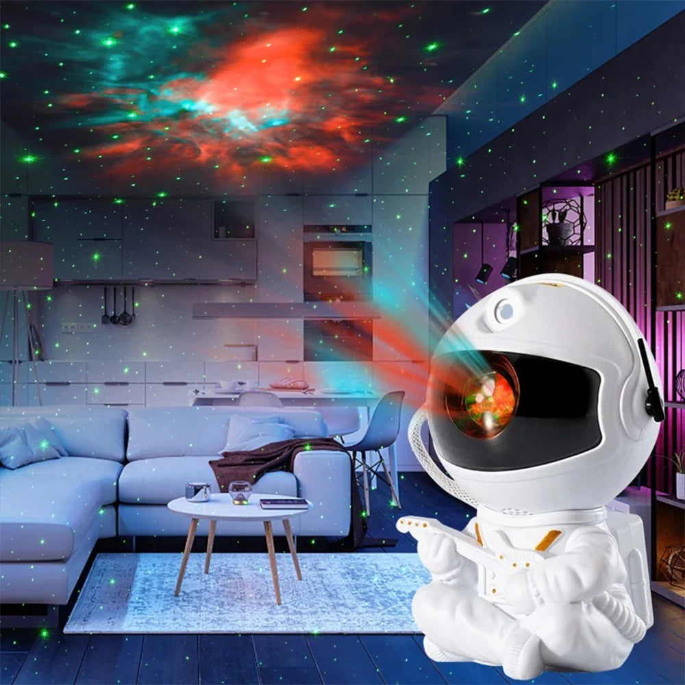 Star Projector Galaxy Night LED Light Astronaut Space Projector