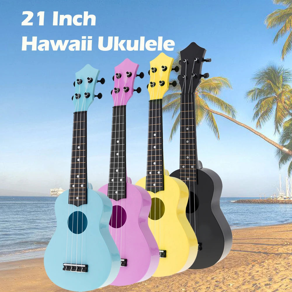 Professional Colorful Acoustic Ukulele Uke 4 Strings Hawaii Guitar