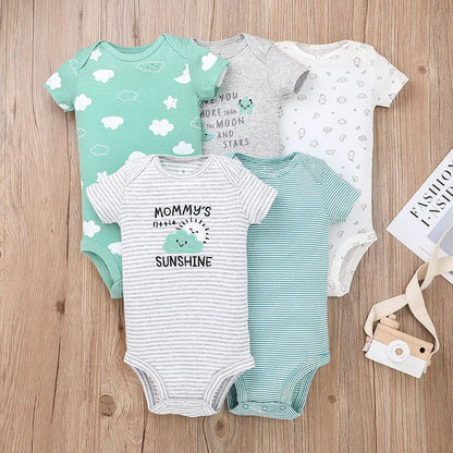 5PCS/Lot Summer Baby Clothing Jumpsuits