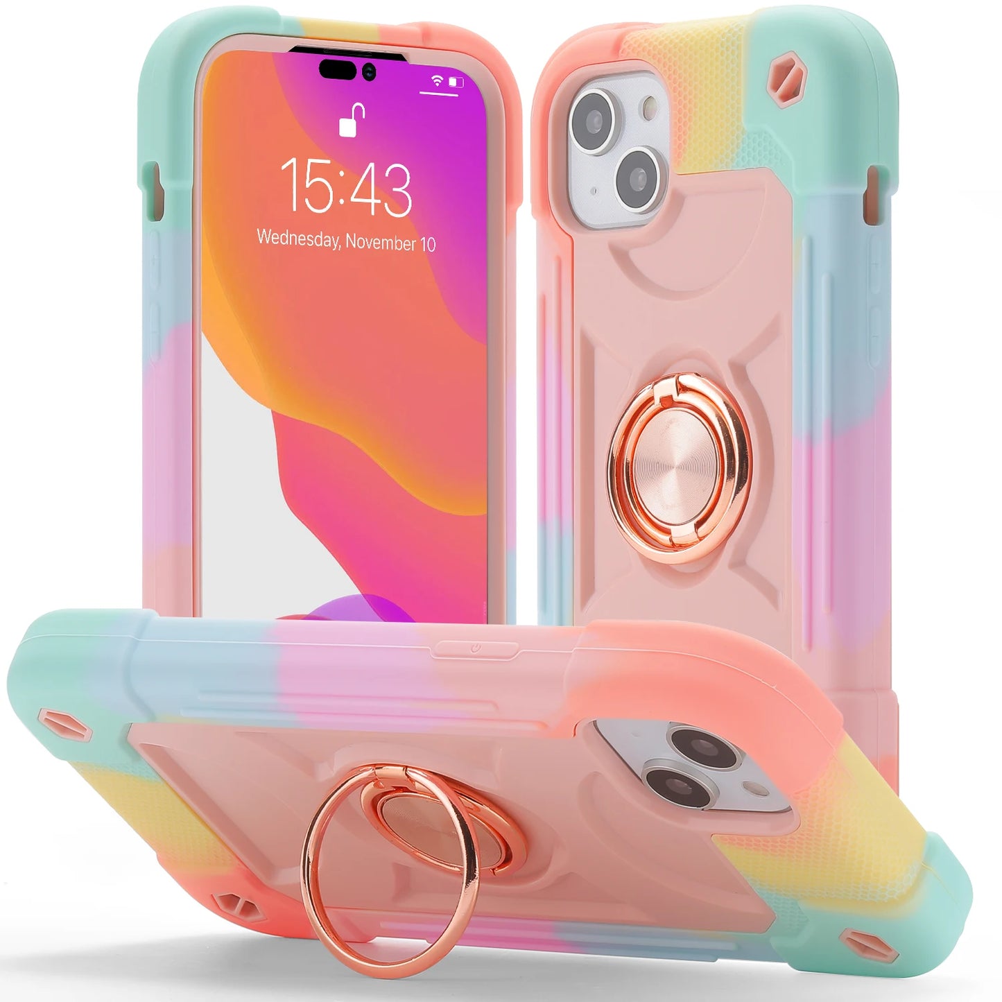 multi color silicone phone case for iphone