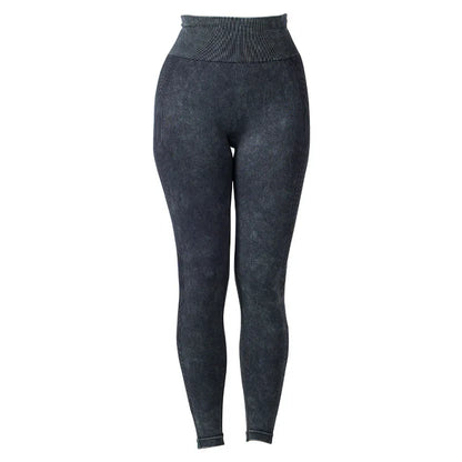 High Waisted Frosted Yoga Pants Quick Drying and Ironing Legging