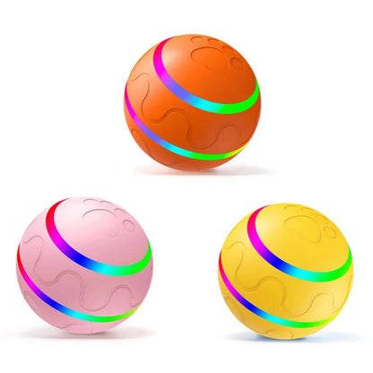 SMART interactive pet ball remote control flashing rolling jumping rotating toy ball for aggressive chewers