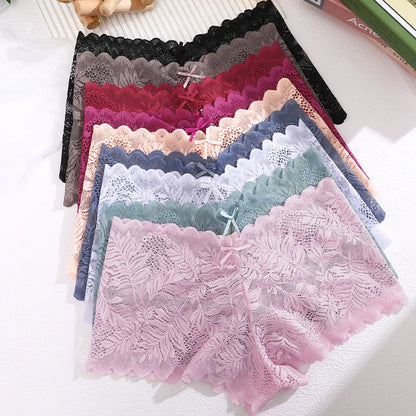 3Pcs/Set Women Fashion Floral Lace Underwear S-XL Girls Panty Intimates