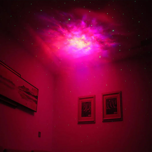 Galaxy Star Projection LED Night Light Laser Nebula Atmospheric Projector Sky Table Lamps Bedroom Descorate Festival Gift Light