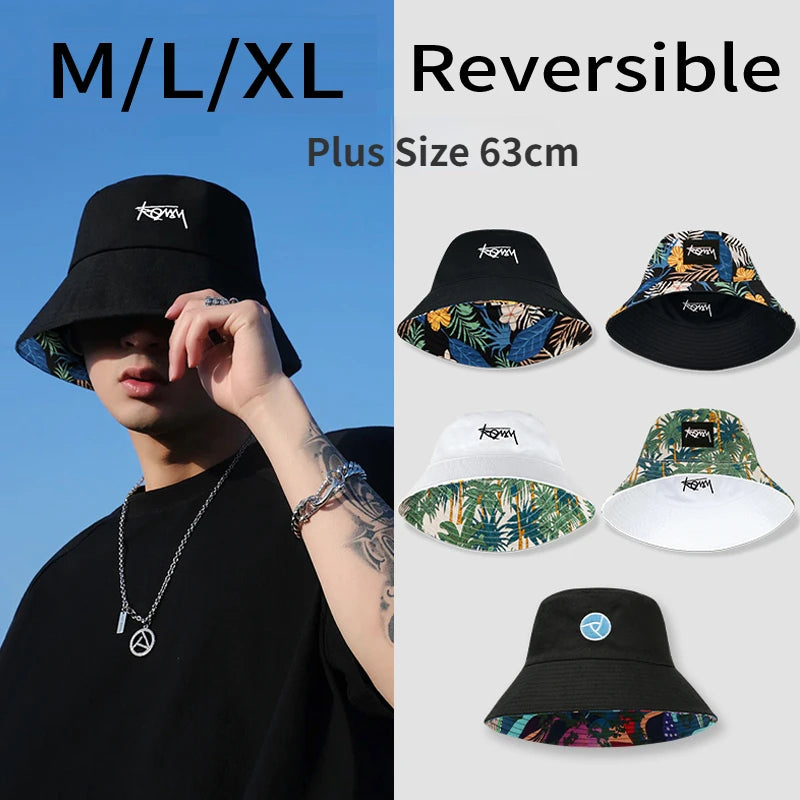 Summer Big Head Letter Bucket Hat