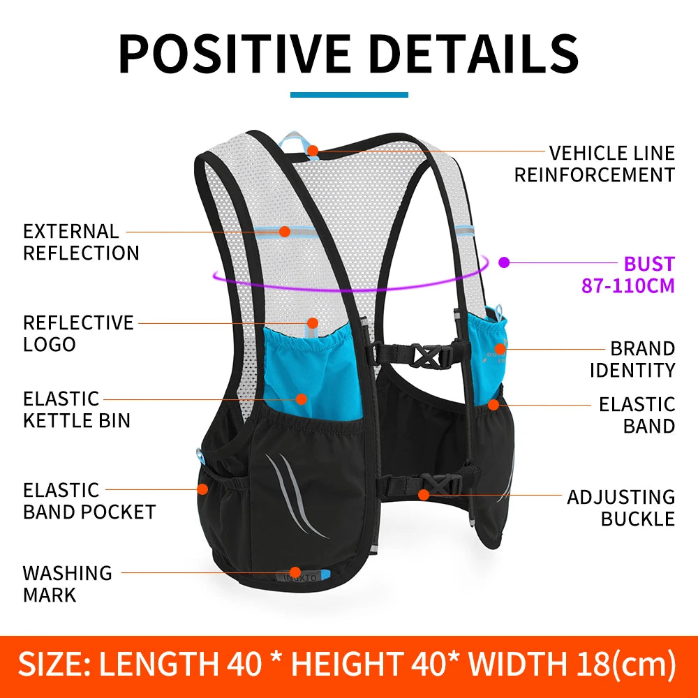 Lightweight running backpack hydration