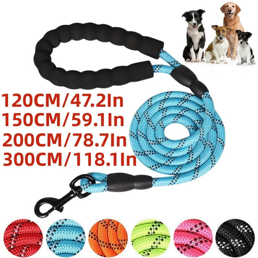 Strong Dog Leashes with Soft Cushion Handle