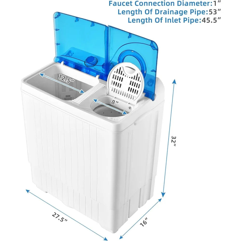 Portable Washing Machine, 2 in 1 Washer and Spinner