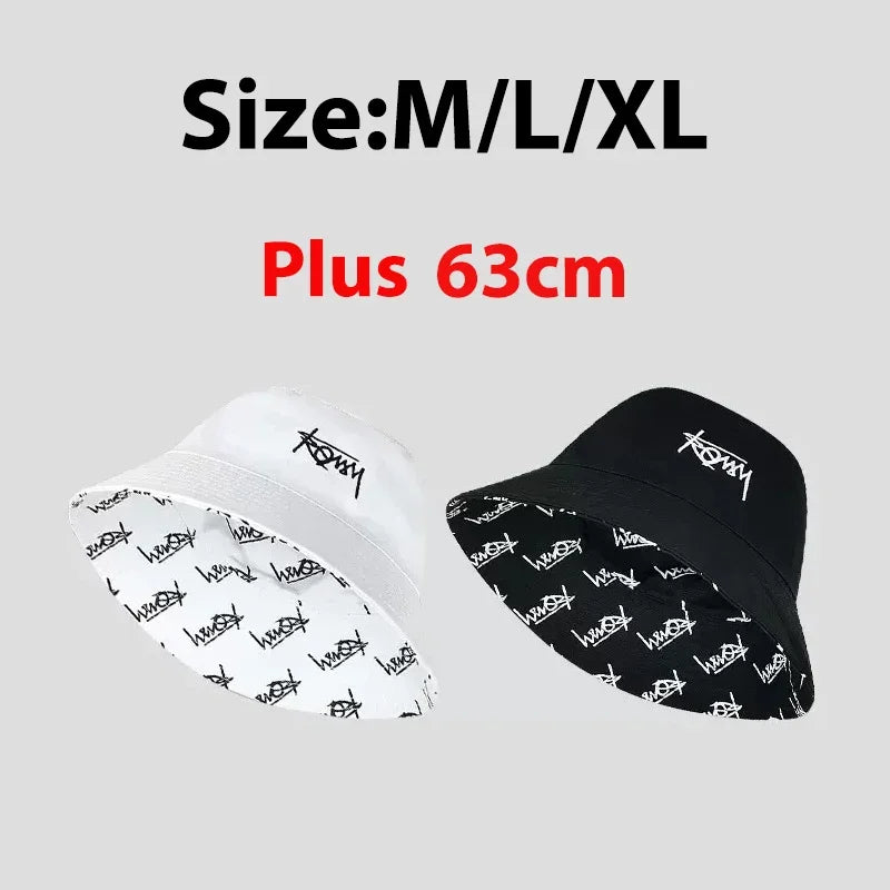 Summer Big Head Letter Bucket Hat