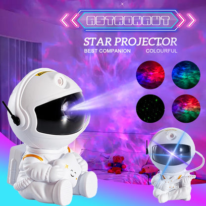 Star Projector Galaxy Night LED Light Astronaut Space Projector