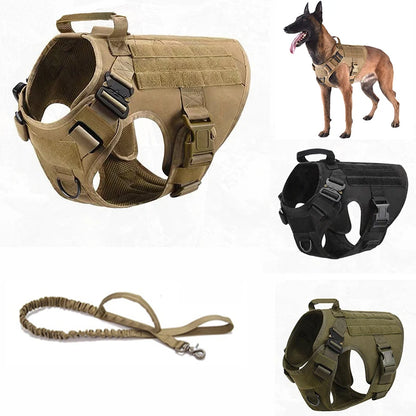 Military Tactical Dog Harness German Shepherd Pet