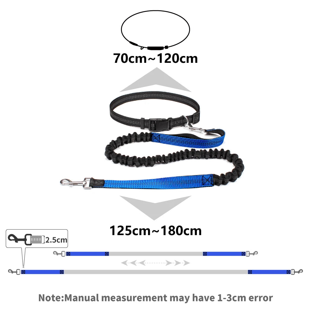 Adjustable Waist Belt Elastic Reflective leash Pet Supplies