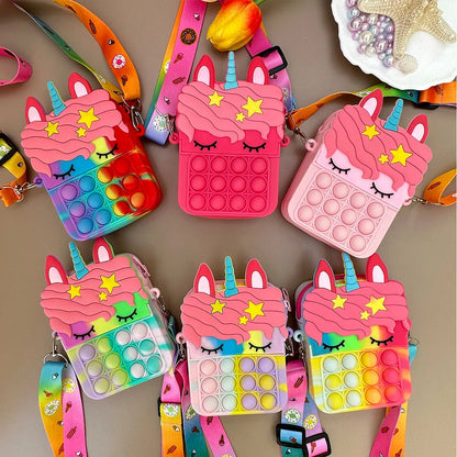 Girls Silicone Cute Unicorn