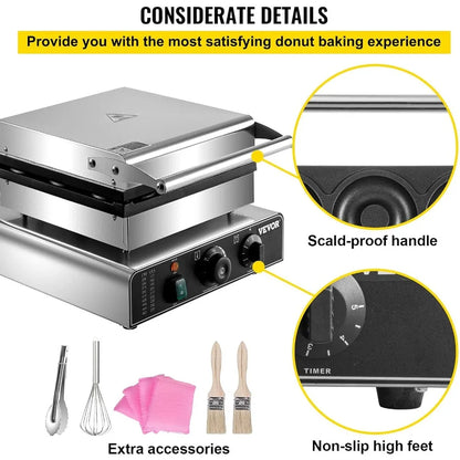 Electric Donut Maker, 9 Holes Commercial