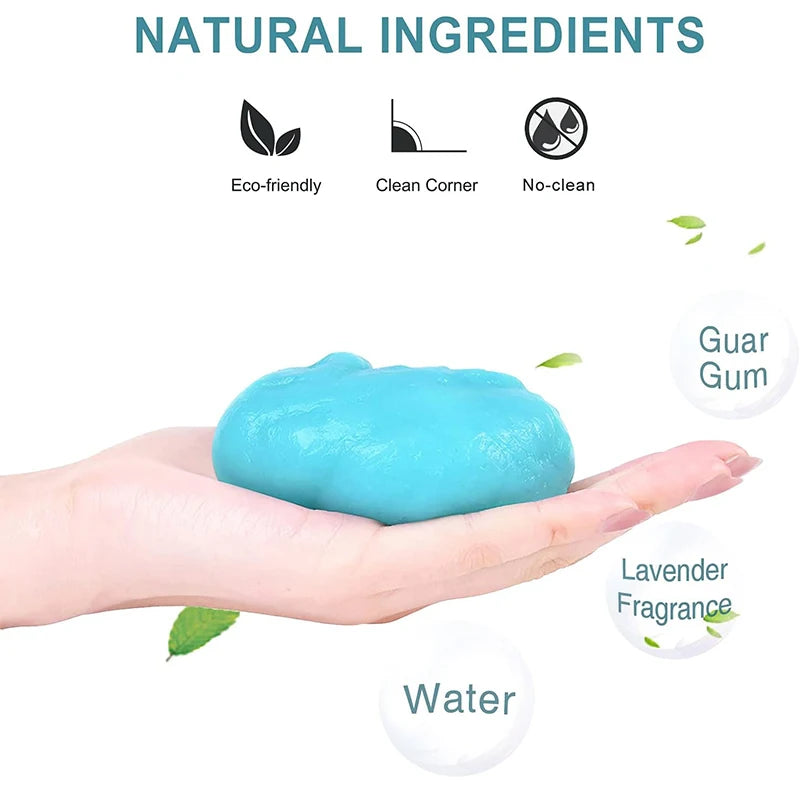 Super Dust Clean Clay Dust Keyboard Cleaner Slime Toys Cleaning Gel Car Gel Mud Putty Kit USB for Laptop Cleanser Glue