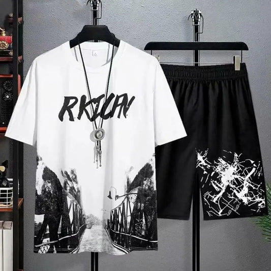 Summer Fashion Man Casual Shorts Men's Set