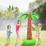 Hawaii Theme Giant Inflatable Coconut Palm Tree Water Spray Summer Beach Hawaiian Aloha Luau Birthday Party Decor Kids Gift Toys