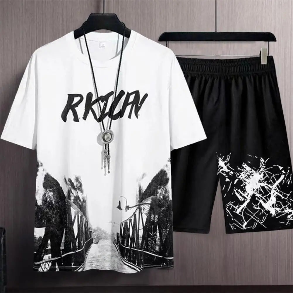 Summer Fashion Man Casual Shorts Men's Set