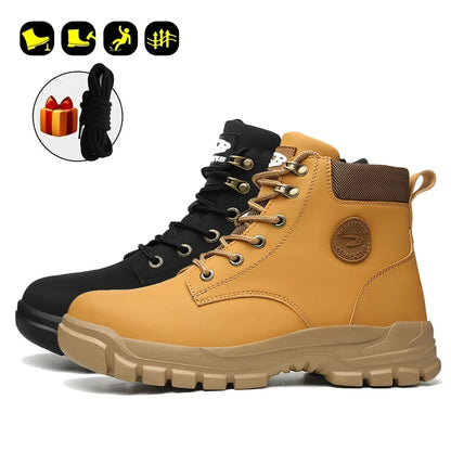 Waterproof Men's Safety Work Boots Steel Toe