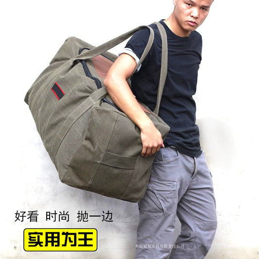 Extra Large Abrasion Resistant Canvas International Self-Driving Outdoor Luggage Bag