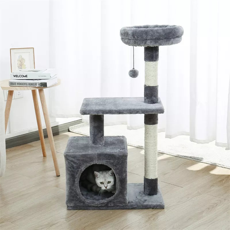 Cat Climbing Tower Multi-layer With Hammock