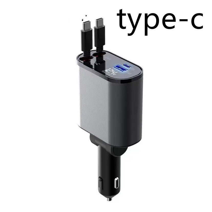 Fast Charging Car Cigarette Lighter USB And TYPE-C Adapter