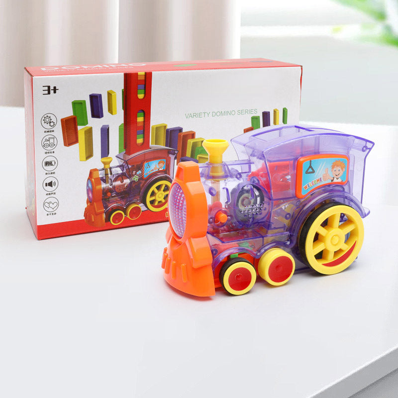 Baby Toys Car Puzzle Automatic Electric Building Blocks Train Toy