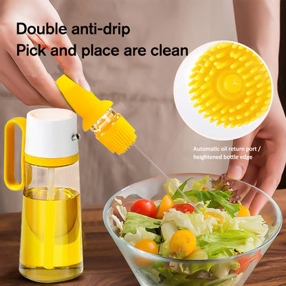 All in 1 Oil Dispenser With Silicon Brush