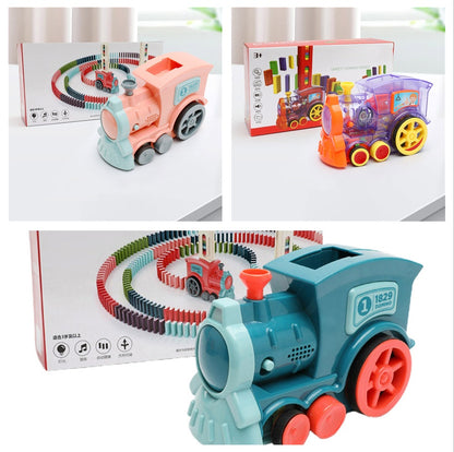 Baby Toys Car Puzzle Automatic Electric Building Blocks Train Toy