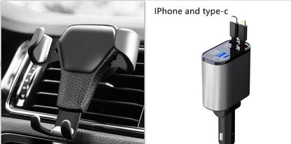 Fast Charging Car Cigarette Lighter USB And TYPE-C Adapter