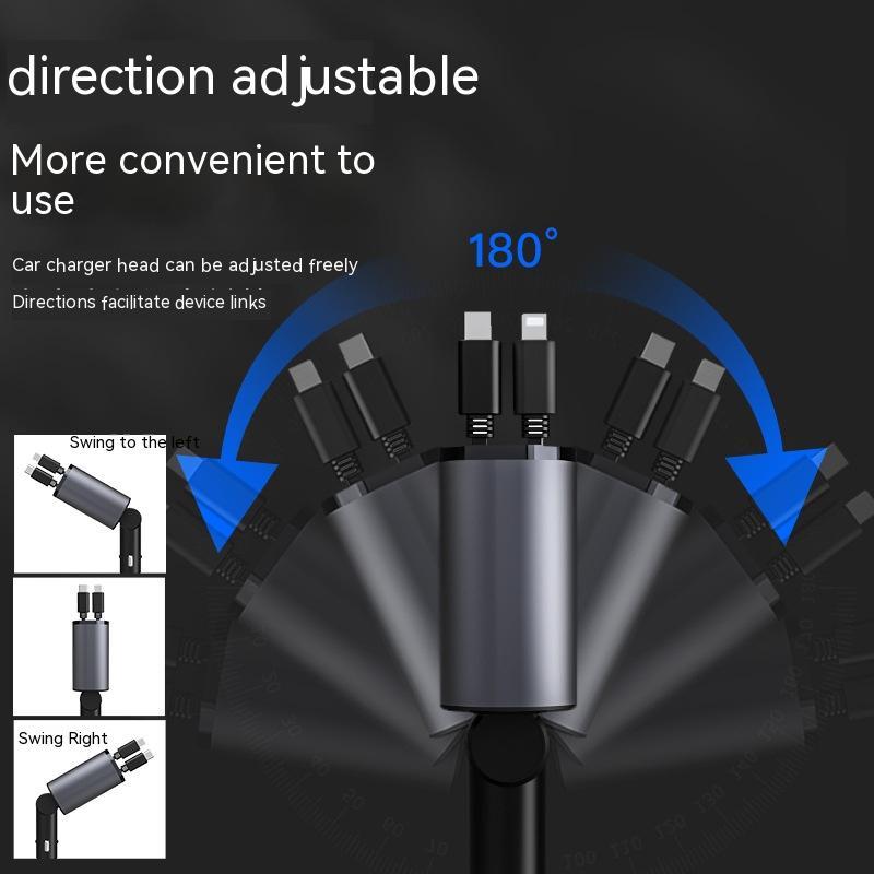 Fast Charging Car Cigarette Lighter USB And TYPE-C Adapter